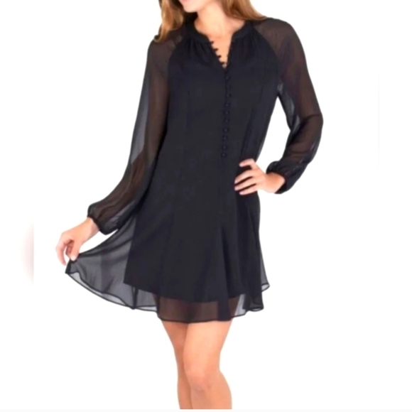 Joie Dresses & Skirts - Joie Limited Edition Caviar Balloon Sleeve Dress Msrp $378 Sz L NWT